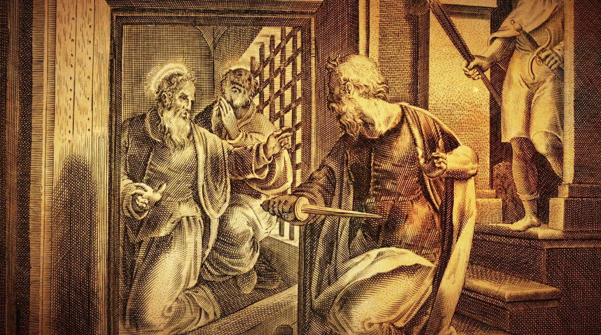 Paul and Silas in Prison at Philippi
